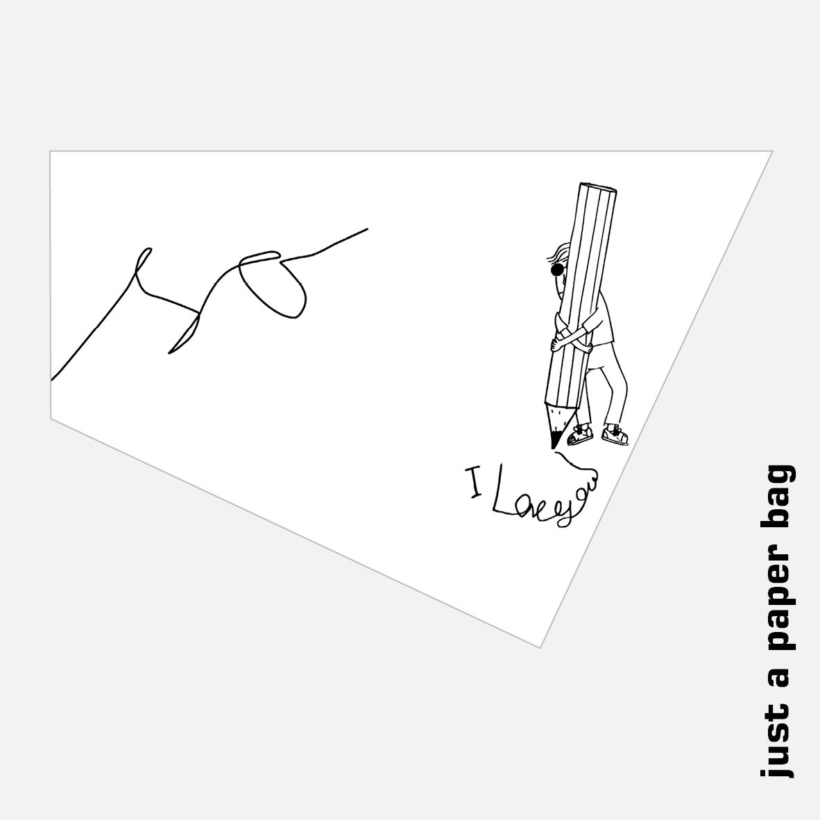 paper bag | pen