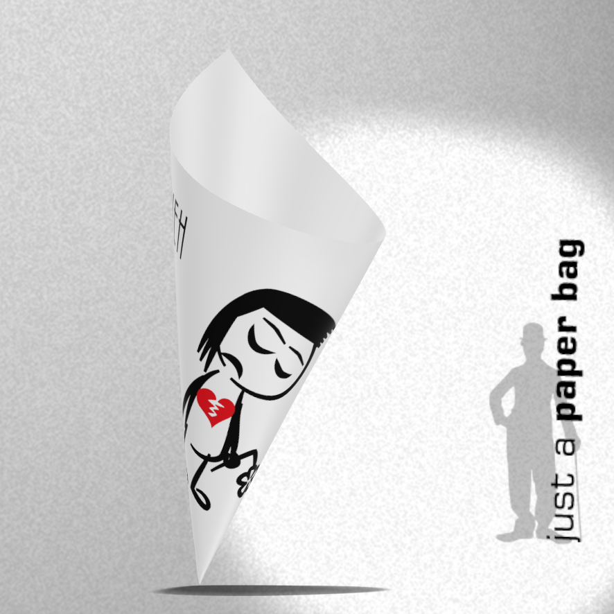 paper bag | broken heart girl